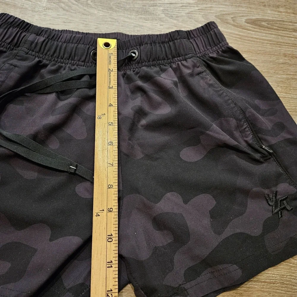 YoungLA Bodybuilding Training Shorts Men's Small Black Camo 4